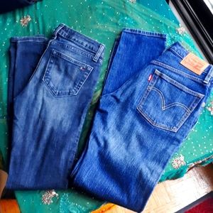 2 pairs of Jean's Levi's and tommy Hilfiger